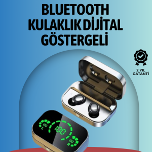 Akıllı Dijital Ekranlı TWS Kulaklık – Uzun Pil Ömrü Stabil Bağlantı
