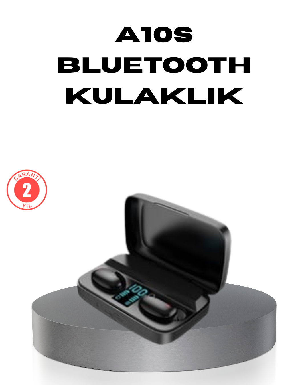 A10s TWS Bluetooth 5.0 Kulaklık – Powerbank’li Şarj Kutusu Dokunmatik Kontrol Gerçek Stereo