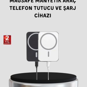 MagSafe Uyumlu Kablosuz Powerbank – Güçlü Mıknatıs Hızlı Şarj Kompakt Tasarım
