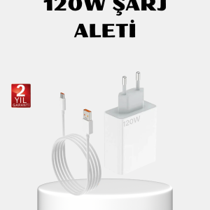 120W Type-C Hızlı Şarj Adaptörü – Akıllı Koruma ve Turbo Güç Desteği