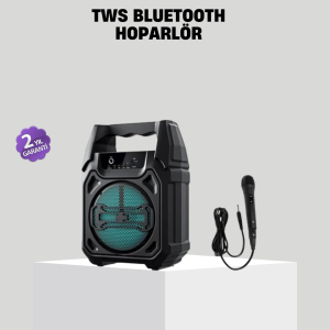 6.5 İnç Bluetooth Hoparlör Mikrofonlu Taşınabilir Karaoke ve Parti Sistemi