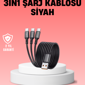 Çoklu USB Şarj Kablosu – 12m Hızlı Şarj 3A Güçlü Akım