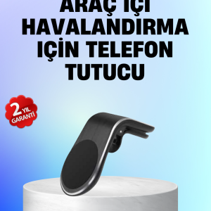 Manyetik Araç Telefon Tutucu – 360° Döner Kalorifer Petekli