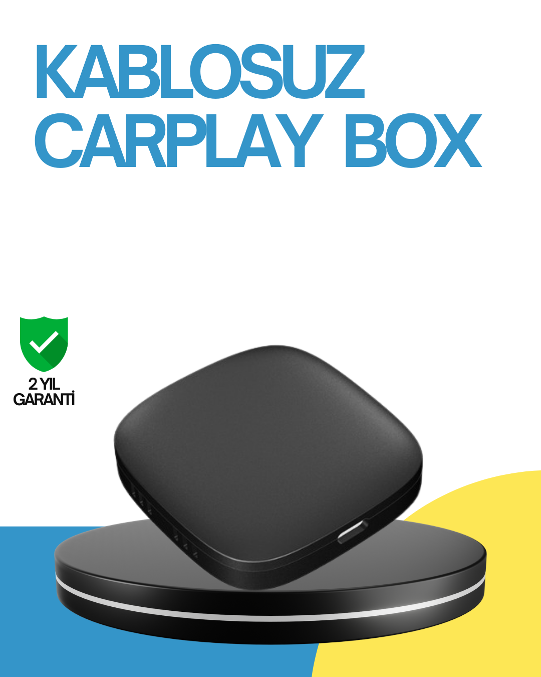 Kablosuz CarPlay ve Android Auto Dönüştürücü Adaptör