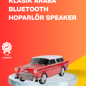 Taşınabilir Klasik Araç Tasarımlı Kablosuz Hoparlör