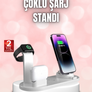 Qi Destekli Tüm Cihazlarla Uyumlu Kablosuz Şarj Ünitesi