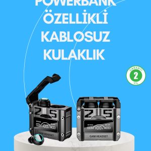 Şarj Kutulu Kablosuz Bluetooth Kulak İçi Spor Kulaklık