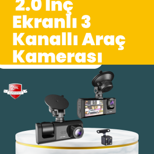 Full HD Çift Yönlü Araç Kamerası Hareket Algılama Döngüsel Kayıt