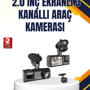 Araç İçi Kamera Seti | 170° Geniş Açı Hareket Algılama ve Park Koruma