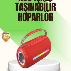 RGB LED Işıklı 20W Taşınabilir Bluetooth Hoparlör IPX6 Suya Dayanıklı