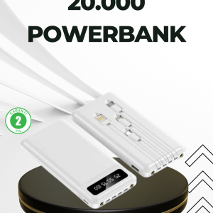 20.000mAh Taşınabilir Powerbank PD Teknolojili Çift USB Çıkışlı