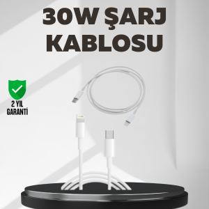 Yüksek Saflıkta Bakır Çekirdekli 30W Hızlı Şarj Kablosu