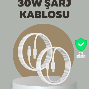 iPhone iPad Airpods Uyumlu 30W Type-C to Lightning Kablo