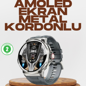 Şık Metal Kasa ve Değiştirilebilir Kordonlarla SW80 Smartwatch