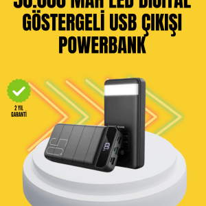 Profesyonel 50.000 mAh Powerbank – Aynı Anda Birden Fazla Cihaz Şarj Eden Dayanıklı ve Güvenli Taşınabilir Şarj Cihazı