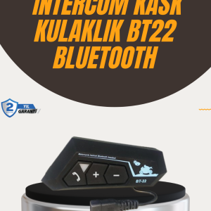Su Geçirmez BT22 Bluetooth Kask Kulaklığı GPS ve Müzik Uyumlu