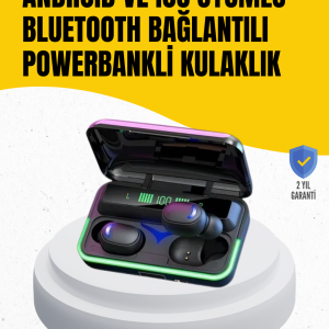 Su Geçirmez E10 Bluetooth Kulaklık Powerbank ve Gürültü Engelleme