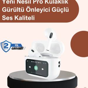 Otomatik Bağlantılı Bluetooth Kulaklık ANC Özellikli Su ve Ter Dayanıklı