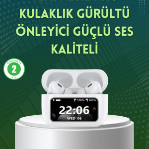 Yüksek Bass ve Güçlü Ses Özellikli Akıllı Bluetooth Kulaklık Dokunmatik Kontrol