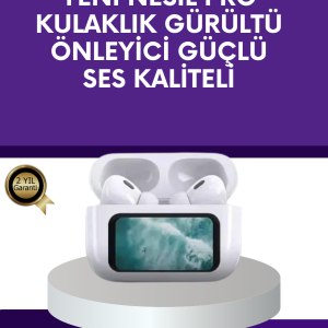Dokunmatik Ekranlı Bluetooth Kulaklık ANC Gürültü Önleme Suya Dayanıklı