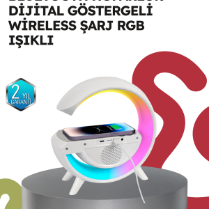 2025 Model 15W Kablosuz Şarjlı Renkli Atmosfer Lambası