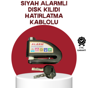 Güvenlik Sensörlü Alarmlı Disk Kilidi Motosiklet ve Bisiklet İçin