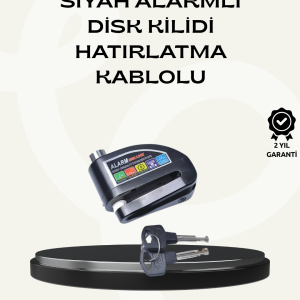 Çift Modlu 110dB Alarmlı Disk Kilidi Suya Dayanıklı