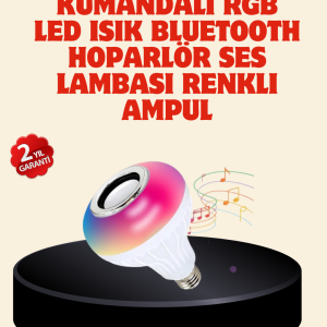 Bluetooth Bağlantılı RGB LED Ampul – Şık ve Fonksiyonel