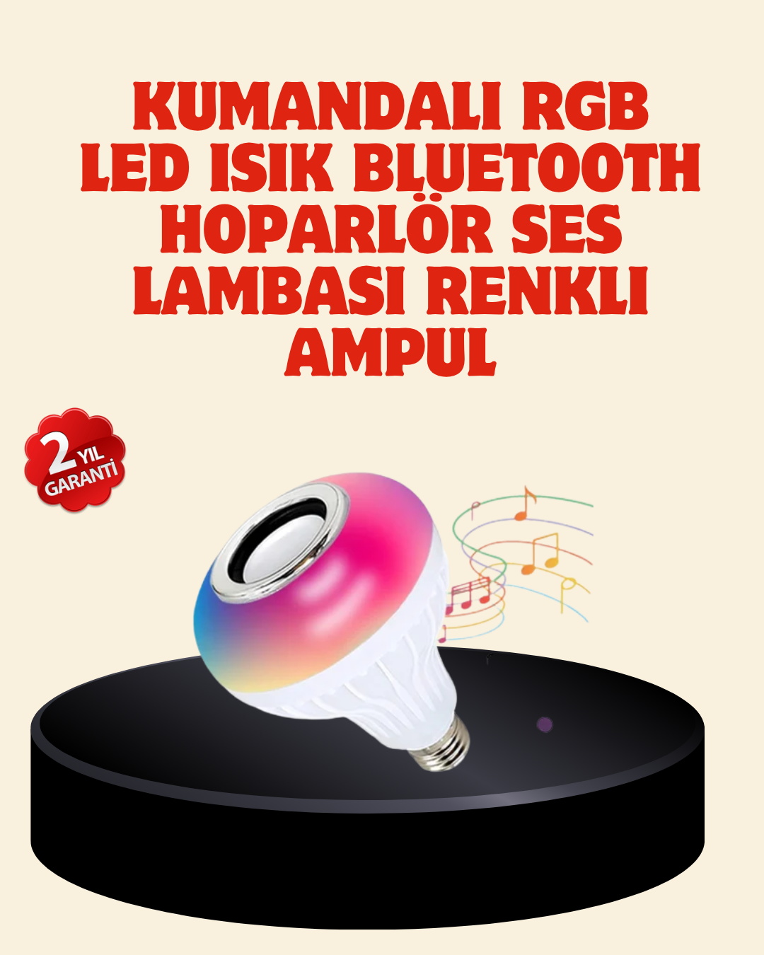 Bluetooth Bağlantılı RGB LED Ampul – Şık ve Fonksiyonel