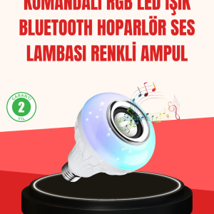 Akıllı LED Ampul – E27 Uyumlu ve Müzik Çalarlı Tasarım