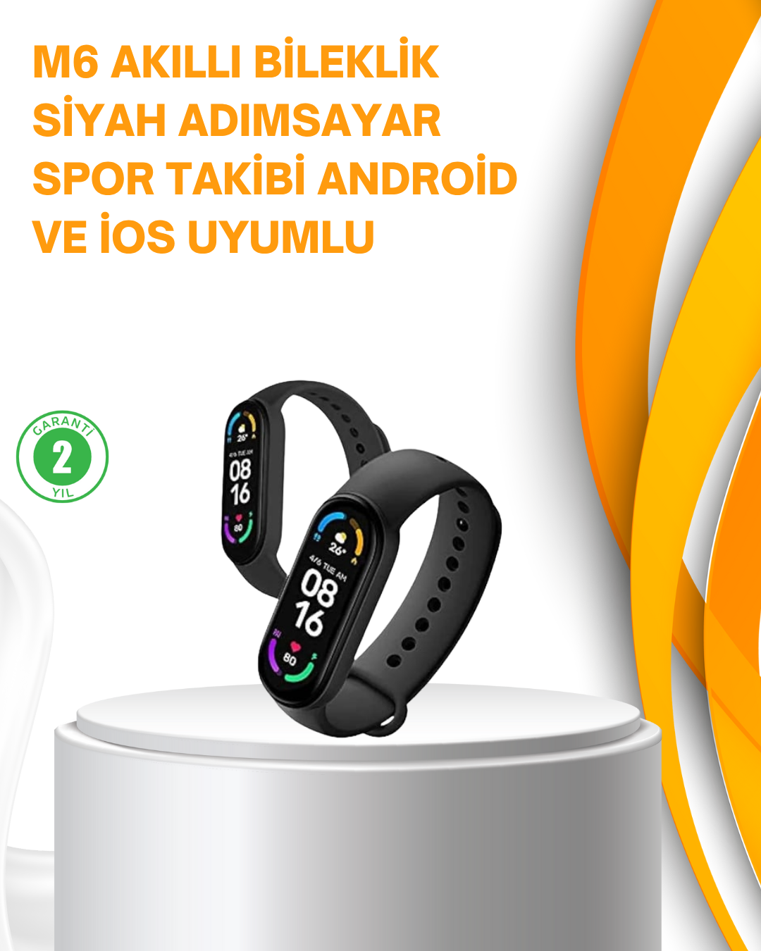 Akıllı Bileklik – Kalp Atışı Uyku Adımsayar ve Bildirim Takibi