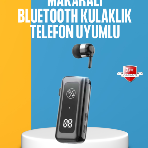 Dijital Ekranlı ve Hızlı Şarjlı Bluetooth 5.2 Makaralı Kulaklık