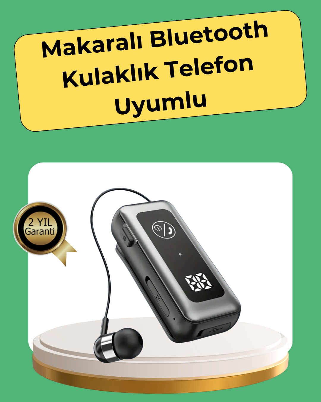 Hafıza Kartı Destekli Bluetooth 5.2 Kulaklık – İki Cihaza Bağlanma Özelliği