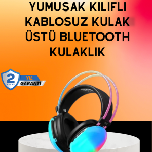 IPX4 Suya Dayanıklı Kablosuz Kulak Üstü Gaming Kulaklık