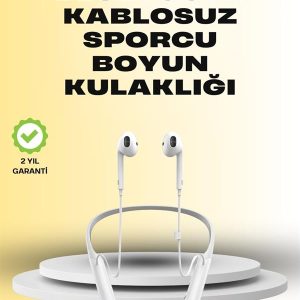 Yüksek Kapasiteli Pil Destekli Boyun Askılı Kulaklık – 100 Saat Dayanıklı