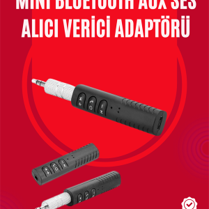 Taşınabilir Bluetooth Ses Alıcısı | 30 Dk Şarj 4 Saat Kullanım Geri Klipsli