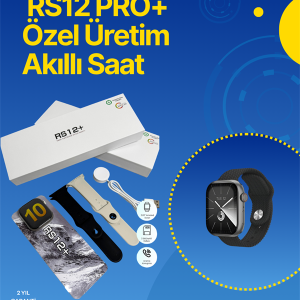 . RS12 PRO+ 2025 Serisi Full Ekranlı Akıllı Saat – 2GB Hafıza Titanyum Kasa Suya Dayanıklı Uzun Şarj Süresi Garantili Model