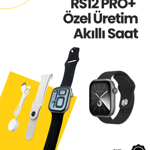 RS12 PRO+ 2025 Serisi Özel Üretim Full Ekranlı Akıllı Saat – Nabız ve Uyku Takibi Bluetooth Arama Garantili Güçlü Batarya
