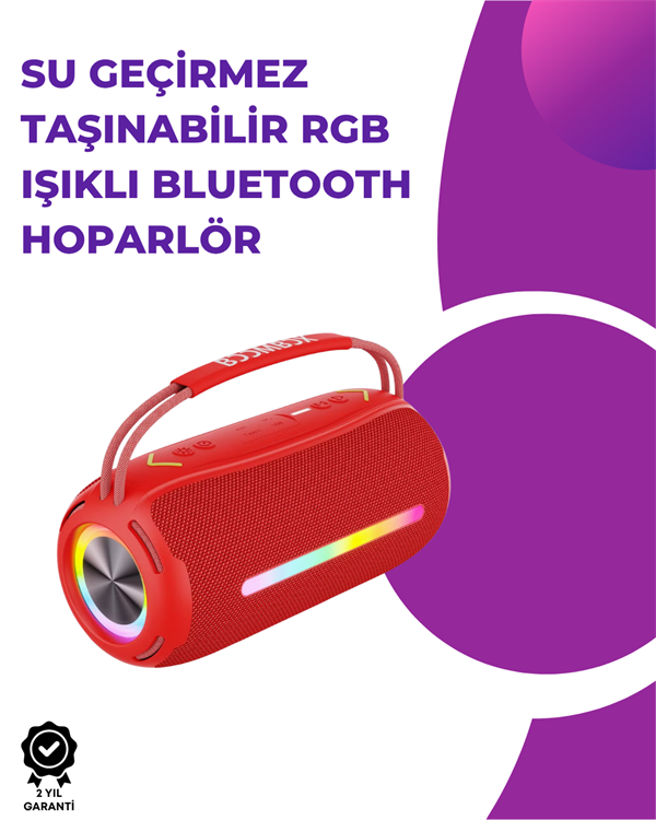 Bluetooth Kablosuz Hoparlör – Taşınabilir Güçlü Ses
