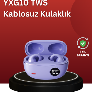 YXG10 Açık Kulak Bluetooth Kulaklık – Klipsli Güvenli Spor Tasarım 30 Saat Pil