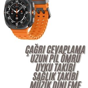 Akıllı Saat Unısex Zarif Görünümlü Titanyum Kasa Amoled Ekran Müzik Dinleme