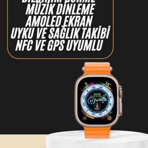 Akıllı Saat Amoled Ekran Bluetooth Bağlantılı Özel Tasarım Unısex