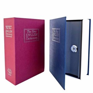 Kitap Görünümlü Gizli Kasa Büyük Boy Anahtarlı Kilitli Para Kasası