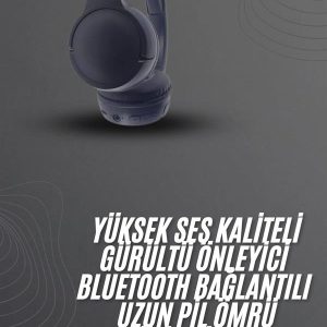 Kablosuz Bluetooth Kulaklık Kulak Üstü Ayarlanabilir Uzun Ömürlü