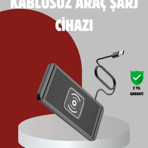 Hızlı Kablosuz Araç Şarj Cihazı – Manyetik Pad Aşırı Isınma Korumalı