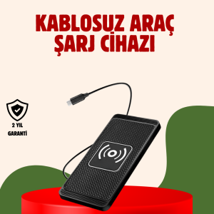 Kablosuz Manyetik Araç Şarj Pedi – Hızlı Güvenli Isınma Korumalı Tasarım