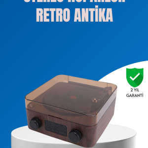 Stereo Bluetooth Hoparlör – Gece Lambalı ve Saat Göstergeli