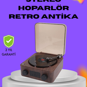 Dekoratif Gece Işıklı Bluetooth Hoparlör – Saatli Tasarım