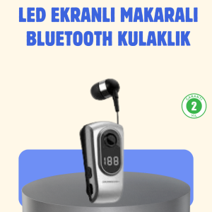 Titreşimli Bluetooth Kulaklık – Uzun Pil Ömrü Dijital Ekranlı Kablosuz Tasarım
