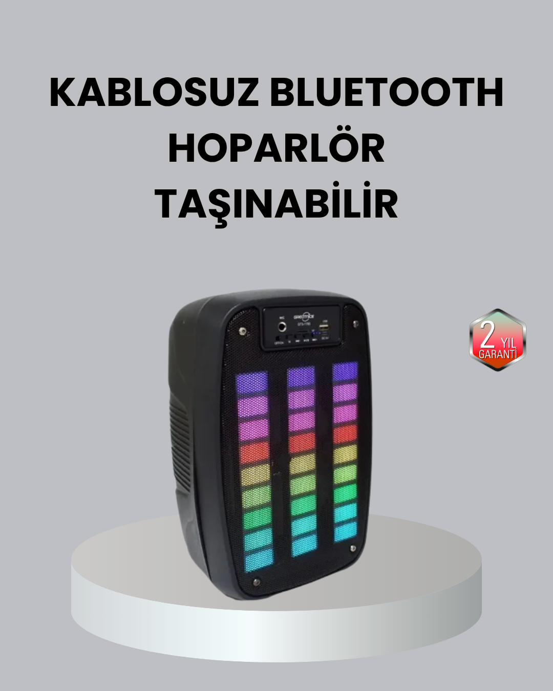 Kablosuz Bluetooth Müzik Cihazı – 2 Saat Batarya Süresi Şık ve Taşınabilir